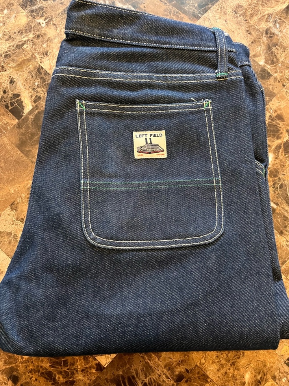 **RARE** Left Field Denim NYC worker jeans 35x36